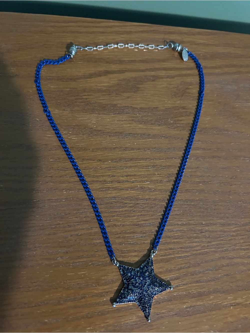 Blue Star Pendant Necklace - Women's Jewelry